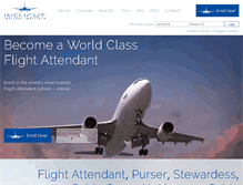 Tablet Screenshot of inflightinstitute.com